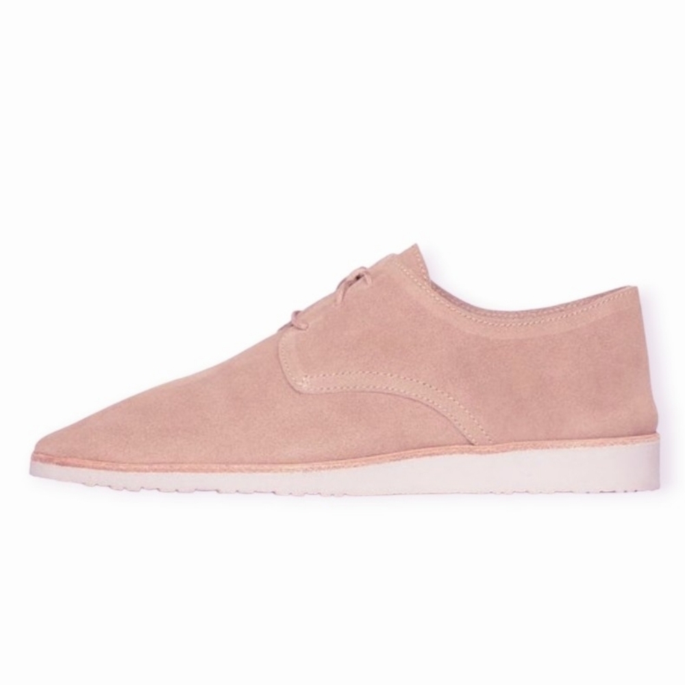 NEW Nisolo Lightweight Suede Travel Derby Sedona Dusty Rose 7